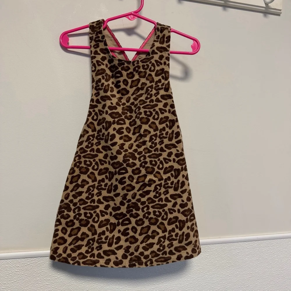 Girls Gymboree Leopard Print Casual Dress 18-24 Months Brown New NWT bloomers